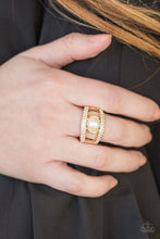 Load image into Gallery viewer, Bank Run Gold Ring - Paparazzi Accessories