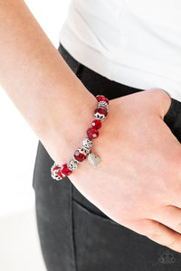 Right On The Romance - Red Bracelet